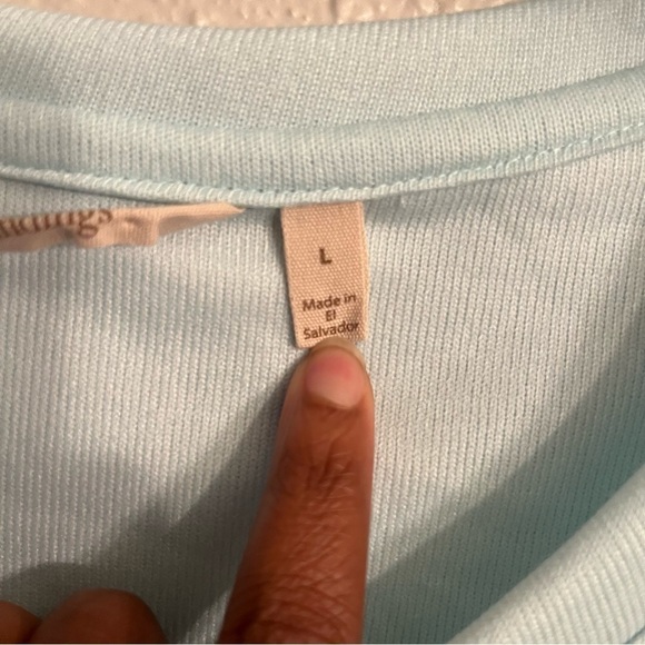 Soft Surroundings Pasaia Tunic in Aqua Floral Size Large - Picture 5 of 7